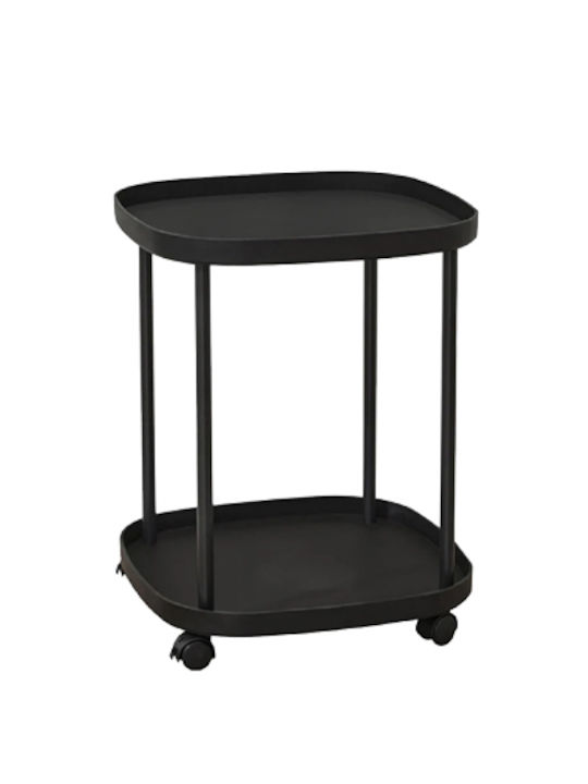 Square Side Table Black L43xW43xH54cm