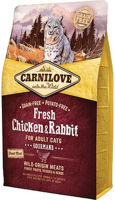 Carnilove Fresh Dry Food for Adult Cats with Chicken / Rabbit 0.4kg