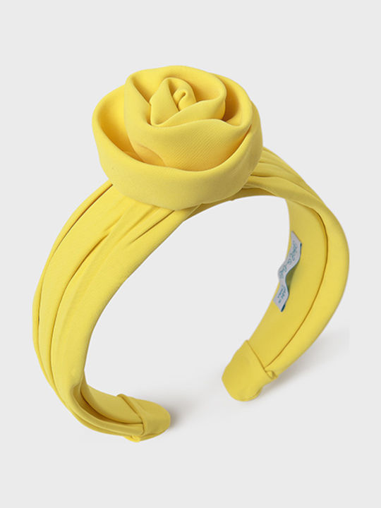 Abel & Lula Yellow Kids Headband with Flower