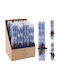 Decorative Candle Taper Blue 25cm 1pcs