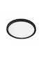 Vivalux Nebula Ceiling Mount Light Bathroom 30cm Black with Integrated LED