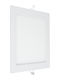 GloboStar Rotund Încastrat Panou LED Putere 20W cu Alb Rece Lumini 22.5x22.5cm.