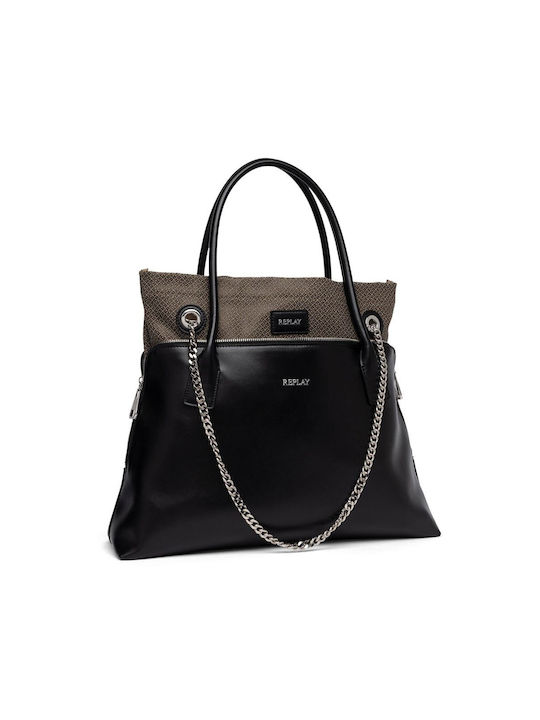Replay Leather Women's Bag Handheld Black