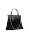 Replay Leder Damen Tasche Hand Schwarz