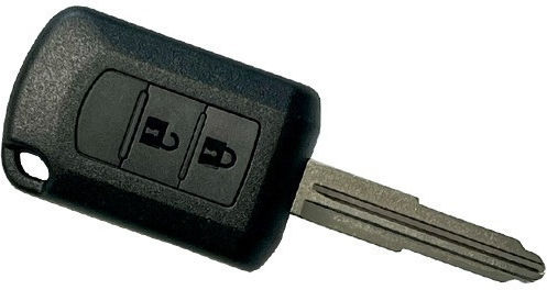 Car Key Shell with Blade with 2 Buttons for Mitsubishi