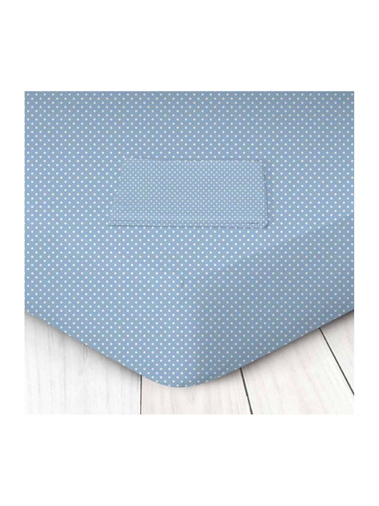 Sheet for Single Bed with Elastic 100x200+25cm. Ms Line Poi Ciel