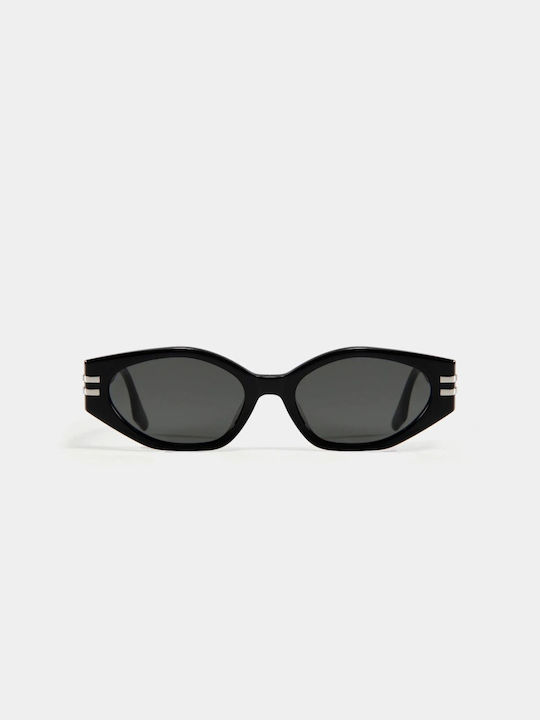 Hanok Sonnenbrillen mit Schwarz Rahmen und Schwarz Polarisiert Linse HNKVS9004-3
