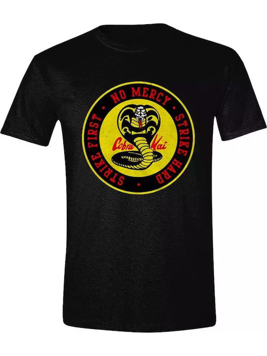 T-shirt Cobra Kai Μαύρο Βαμβακερό