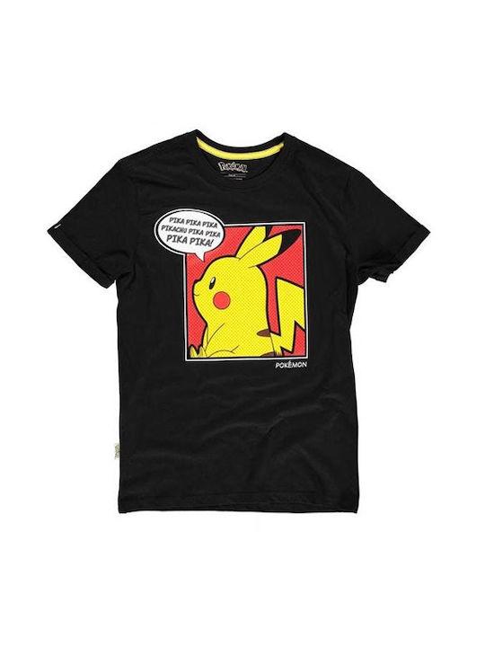 Difuzed T-shirt Pokemon Μαύρο
