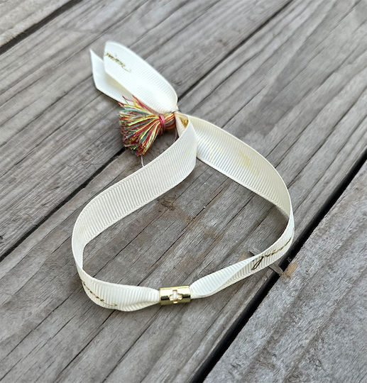 Riniotis Christening Charm Bracelet White 1pcs