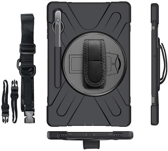 eSTUFF Chicago Flip Cover Μαύρη (Samsung Galaxy Tab S8/S7)