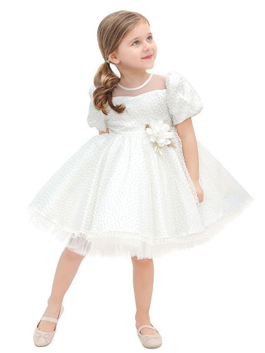 Lilax Baby Kids Dress White