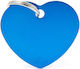 My Family Basic Dog ID Tag Heart Blue Metal Lar...