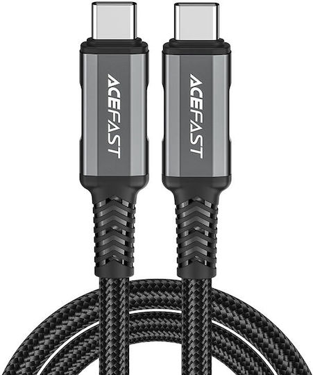 Acefast USB 4 Video Cable USB-C Male - USB-C 240W PD Black 1m PD3.1