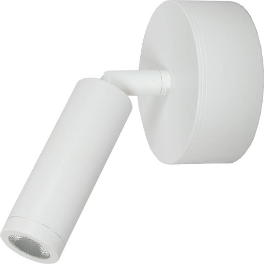 Gekas Single LED Warm White Spot in White Color