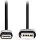 Nedis USB 2.0 Cable USB-C Male to USB-A 15W Black 1m