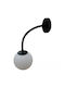 Stimeno Lamp Wall with Socket G9 Black 25cm