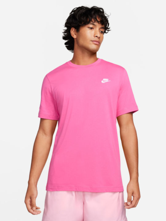 Nike Men's Short Sleeve Blouse Pink