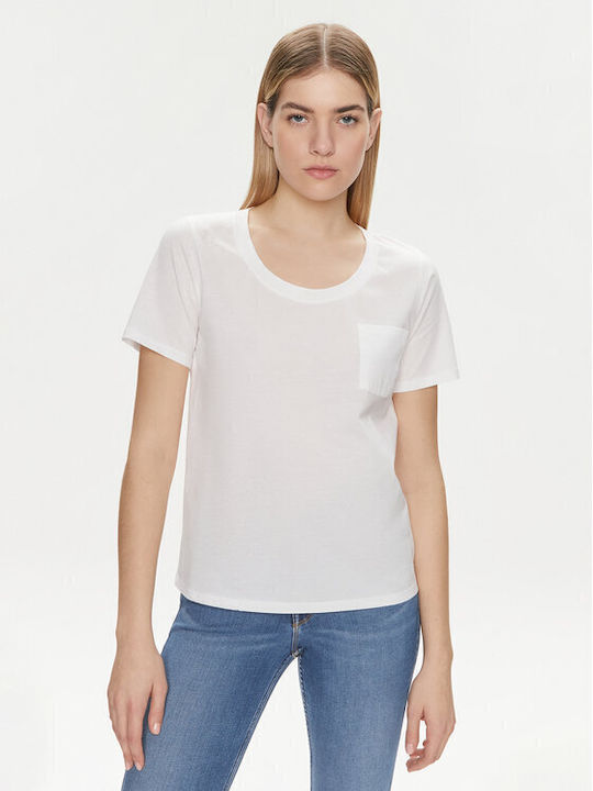 Benetton Γυναικείο T-shirt Λευκό