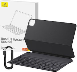 Baseus Brilliance Klappdeckel Kunststoff mit Tastatur Englisch US Schwarz (iPad Air 2020/2022 / iPad Pro 2020 11"Universell 10,9 Zoll) P40112602111-03