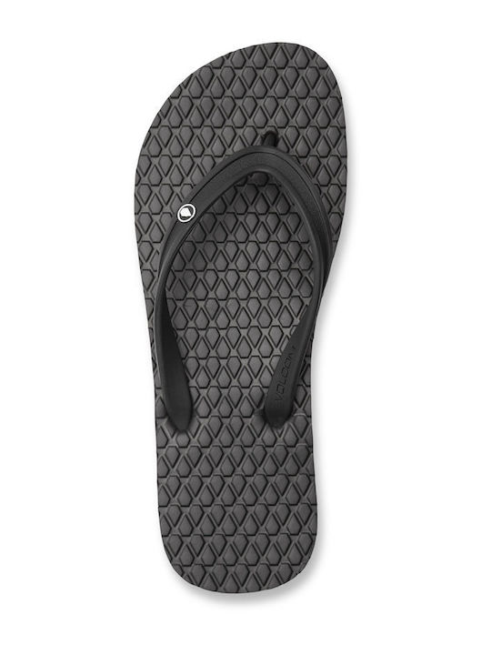 Volcom Men's Flip Flops Black