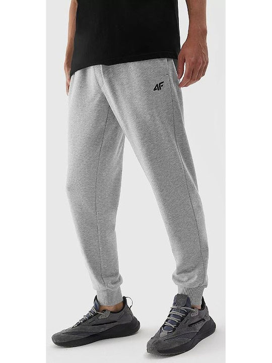 4F Sweatpants with Elastic Gray