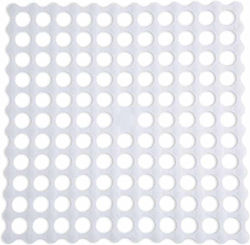 Dimitracas Bathtub Mat with Suction Cups White 54x54cm