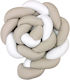 Baby Star Crib Bumpers Braided Inside Mocha 19x...