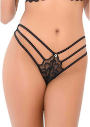 Daring Intimates Дамска Секси Прашка с Черна Дантела