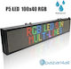 Semn LED rulant Cu o singură față Impermeabila 100x40cm RGB