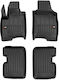 Frogum Set Covorașe Față și Spate 4buc din Furtun pentru Fiat Panda 2011 Negre