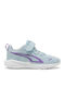 All-day Active Kinder Sneaker Hoch mit Bügel- und Schleifenverschluss Hellblau