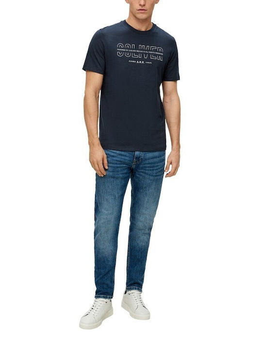 S.Oliver Ανδρικό T-shirt Κοντομάνικο Μπλε Navy