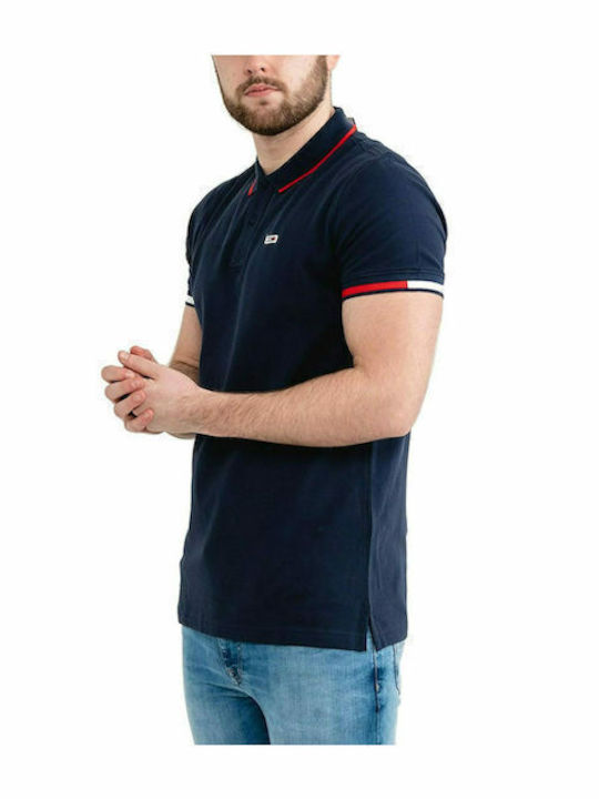 Replay Ανδρικό T-shirt Κοντομάνικο Polo Navy Blue