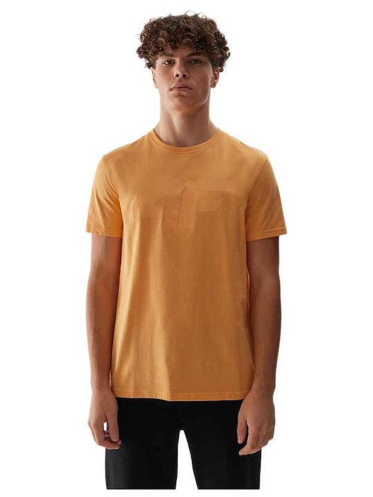 4F Men's Short Sleeve T-shirt Orange