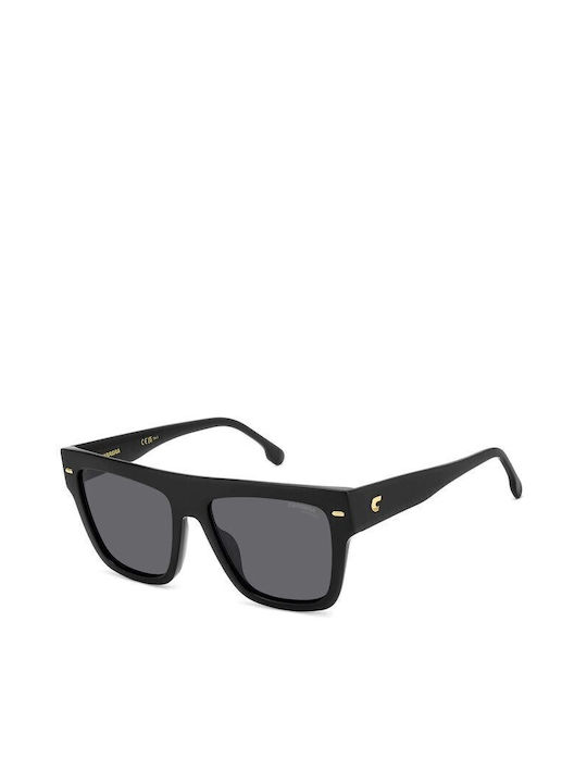 Carrera Men's Sunglasses with Black Plastic Frame and Black Lens 3016/S 807/IR