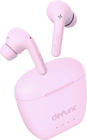 Defunc True Audio In ear Bluetooth хендсфри Слушалки с Устойчивост на Пот и Кутийка за Зареждане Розов