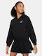 Athletic Kids Sweatshirt Cardigan with Hood Black Sportswear