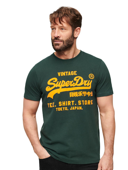 Superdry Neon Vl Herren T-Shirt Kurzarm Grün