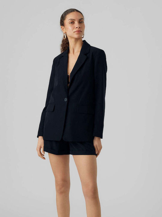 Vero Moda Γυναικείο Σακάκι Navy Μπλε
