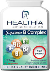 Healthia Superior B Complex Vitamin 533mg Vitamine 60 Mützen