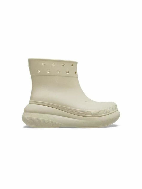 Crocs Classic Crush Women's Mid Heel Wellies White