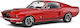 Solido Shelby Mustang Gt500 Modeling Figure Car Red in Scale 1:18