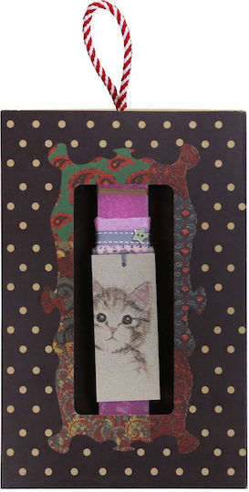 Easter Candle Round Cat Pink