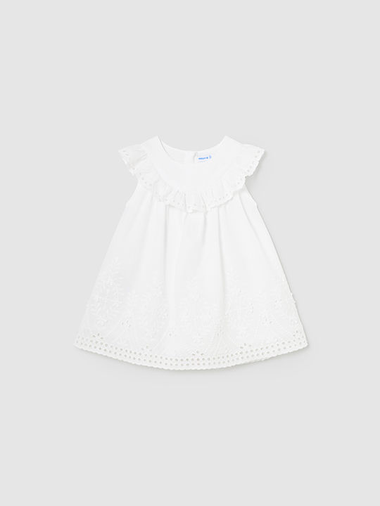 Mayoral Παιδικό Φόρεμα Λευκό
