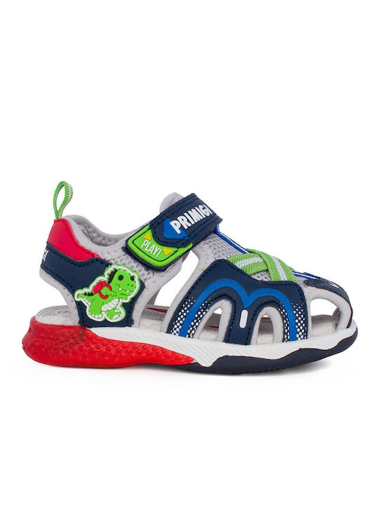 Primigi Kinder Sandalen Anatomisch mit Klettverschluss & Lichtern Blau