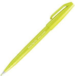 Pentel Brush Sign Pen Drawing Marker Lime Green 1pcs