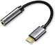 Cabletime Μετατροπέας USB-C male σε 3.5mm female Γκρι 1τμχ