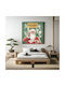 Tell Them To Make It A War Savings Christmas!whole: The Image Occupies The Majority Painting on Canvas 110x110cm