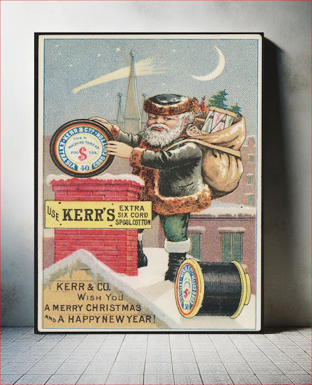 Use Kerr's Extra Six Cord Spool Cotton Kerr Πίνακας σε Καμβά 100x150cm